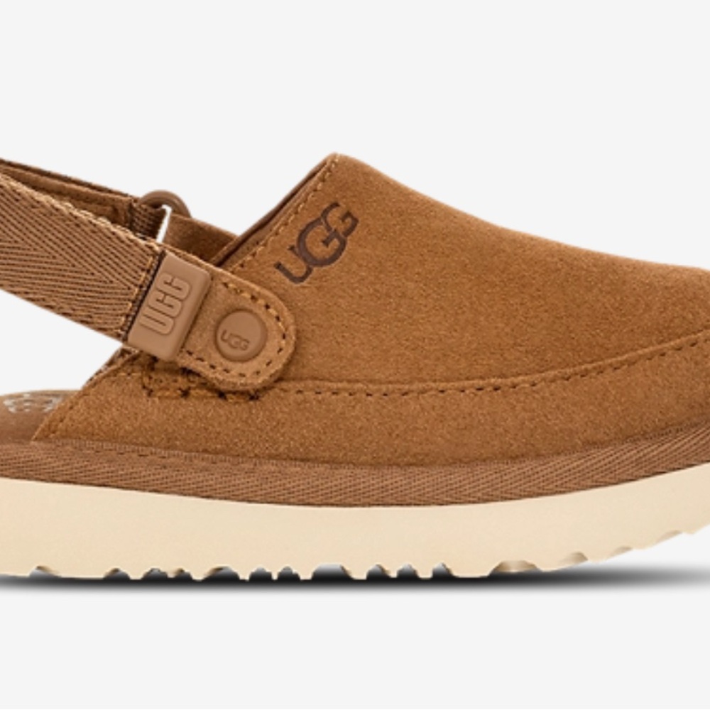 UGG Kids Tan Slingback Slippers
